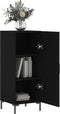 vidaXL - Dressoir - 34,5x34x90 - cm - bewerkt - hout - zwart