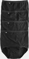 sloggi Basic+ - Dames Maxi slip - 4-pack - Extra zachte naden - Zwart (4 stuks)