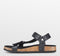 PS Poelman Amon - Dames Sandalen - Klittenband - Zwart