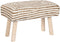 Voetensteun Home ESPRIT Jute Eucalyptushout 60 x 31 x 38 cm