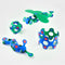 Clixo Itsy - Magnetisch speelgoed - 18 stuks - Blauw/geel