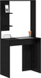 vidaXL - Kaptafel - Zwart - Eik - 78,5x37x154,5 - cm - Kunststof