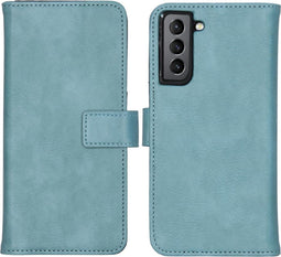 iMoshion Hoesje Geschikt voor Samsung Galaxy S21 FE Hoesje Met Pasjeshouder - iMoshion Luxe Bookcase - Lichtblauw