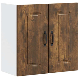 vidaXL - Keukenwandkast - Kalmar - bewerkt - hout - gerookt - eikenkleurig