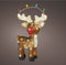 Lumineo Kerstverlichting figuur - rendier -17 x 33 x 47 cm -LED decoratie kerstfiguren