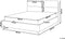 BATILLY - Bed met opbergruimte - Grijs - 180 x 200 cm - Fluweel
