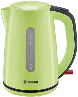 Bosch TWK7506 - Waterkoker 1,7L 2200W - 360º-basis Antikalkfilter Groen/Zwart