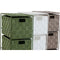 Ladenkast Home ESPRIT Groen Grijs Crème 24 x 18 x 68 cm (3 Stuks)