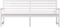 vidaXL - Tuinbank - 203,5x48x91,5 - cm - massief - grenenhout - wit