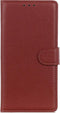 Hoesje Met Pasjeshouder Geschikt voor Oppo A92 / A72 / A52 - Basic Litchi Bookcase - Bruin