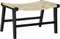 Kruk DKD Home Decor 8424001823192 65 x 47 x 40 cm Natuurlijk Teakboom Zwart