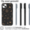 iMoshion Hoesje Geschikt voor iPhone 14 Plus Hoesje Siliconen - iMoshion Design hoesje - Zwart / Stars Sky