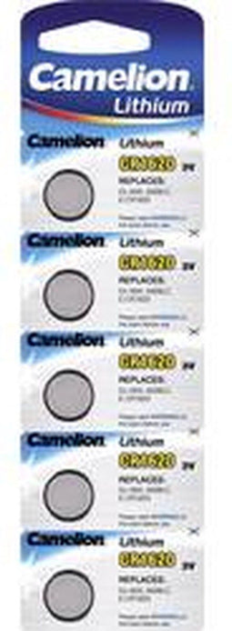 Camelion CR1620 - Batterij - 70mAh - Aluminium (5 stuks)