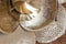 Wanddecoratie Home ESPRIT Gouden Terra cotta Modern Bloem 51 x 6,5 x 51 cm