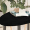 vidaXL - Tafelblad - 100x50x4 - cm - ovaal - massief - eikenhout - donkerbruin
