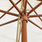 vidaXL - Parasol - met - houten - paal - 400x273 - cm - zandkleurig