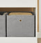 SoBuy Kinderkast - Kinderkast met 2 opbergdozen en boekenplank - 70 x 40 x 77,5 cm - Grijs / Wit