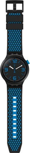 Swatch SO27B101 - Polshorloge - Quartz - 47 mm - Blauw Meerkleurig Zwart