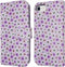 iMoshion Hoesje Geschikt voor iPhone SE (2022) / SE (2020) / 8 / 7 / 6s / 6 Hoesje Met Pasjeshouder - iMoshion Design Bookcase smartphone - Meerkleurig / Purple Flowers