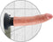 Pipedream King Cock Vibrerende Realistische Dildo met Zuignap en Compatibel en Buigbaar - 18 cm - beige