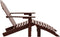 vidaXL - Tuinstoel - met - voetenbank - hout - bruin
