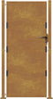 vidaXL - Poort - 105x180 - cm - cortenstaal