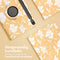imoshion Tablet Hoes - Geschikt voor Samsung Galaxy Tab S9 11.0 inch FE - 360° Draaibare Design Bookcase 2.0 - Yellow Flowers