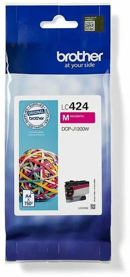 Brother LC-424M - Inktcartridge - Kwalitatief hoogwaardige afdrukken - Magenta