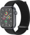 imoshion Nylon⁺ bandje - Geschikt voor Apple Watch 1, 2, 3, 4, 5, 6, 7, 8, 9, 10 (42 mm), SE - 38/40/41 mm - Zwart - One Size