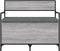 vidaXL - Opbergbankje - 85,5x42x73,5 - cm - bewerkt - hout - grijs - sonoma