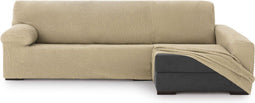 Hoes voor chaise longue met lange armleuning rechts Eysa THOR Beige 170 x 110 x 310 cm