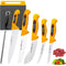 EIKASO Solingen Slagersmessenset 6-Delig – Incl. Fileermes, Chefmessen, Uitbeenmessen & Aanzetst...