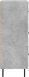 vidaXL - Dressoir - 34,5x34x90 - cm - bewerkt - hout - betongrijs