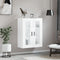 vidaXL - Wandkast - 69,5x34x90 - cm - hoogglans - wit