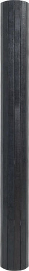 vidaXL - Vloerkleed - rechthoekig - 70x200 - cm - bamboe - grijs