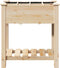vidaXL - Tuinplanter - met - Roosters - 71x37x76 - cm - Massief - Vurenhout
