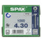 Spax Spaanplaatschroef Verzinkt PK 4.0 x 30 - 1000 stuks