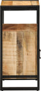 vidaXL - Badkamerkast - 40x35x75 - cm - Massief - Hout - Ruw - Mango