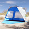 vidaXL - Strandtent - 3-persoons - waterdicht - snelontgrendeling - azuurblauw