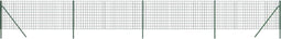 vidaXL - Draadgaashek - 1x10 - m - gegalvaniseerd - staal - groen
