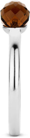 TI SENTO Ring 12128TB - Zilveren dames ring - Bruine gefacetteerde steen - Maat 50
