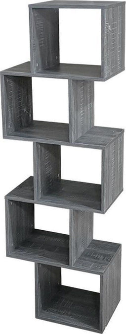 Vakkenkast boekenkast Yoep - gestapeld kubus - grijskleurig bruin