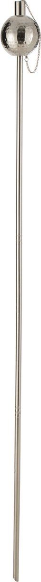 J-Line fakkel Bol Gehamerd - staal - zilver