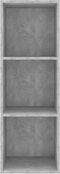 vidaXL - Tv-wandmeubel - 37x37x107 - cm - bewerkt - hout - betongrijs