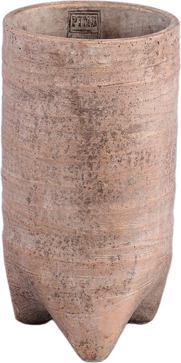 PTMD Bloempot Kodi - 16x16x30 cm - Cement - Bruin