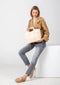 Chabo Bags Queens Shopper - Schoudertas - Padded look - Leer - Roomwit