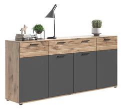 Mason dressoir 4 deuren, 1 lade eik decor / Dressoir Mason