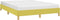 vidaXL - Bedframe - zonder - matras - 140x190 - cm - stof - groen