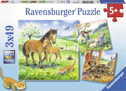 Ravensburger Knuffeltijd - Kinderpuzzel - 3x49 stukjes (3 stuks)