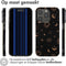 iMoshion Hoesje Geschikt voor iPhone 15 Pro Hoesje Siliconen - iMoshion Design hoesje - Zwart / Sky Black Transparent